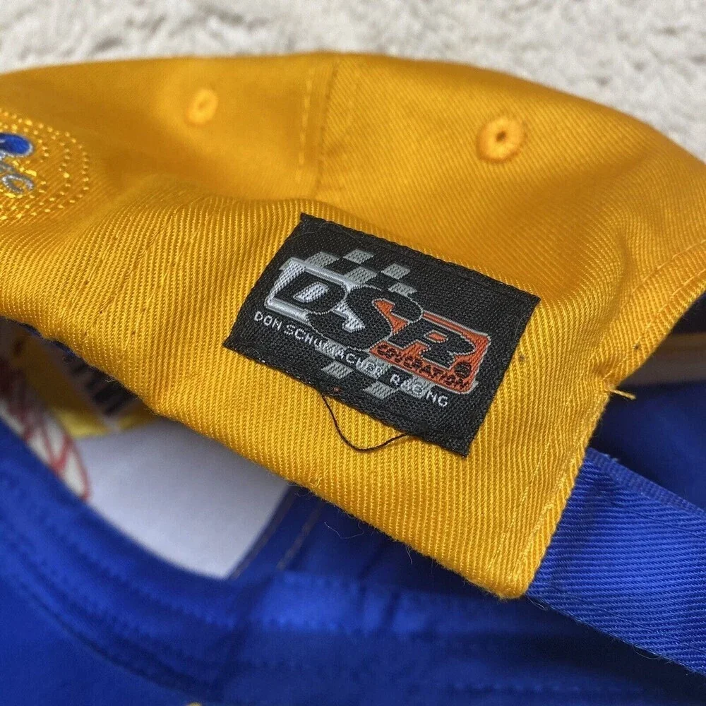 NAPA Racing Adjust Dad Hat NASCAR Ron Copp #28 Blue Yellow Embroidered S…